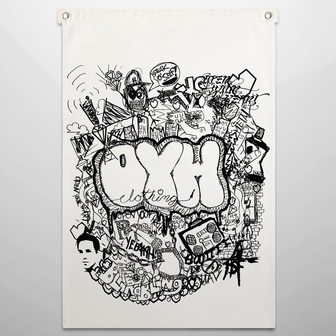 Break Yo Self, OYH Canvas Flags