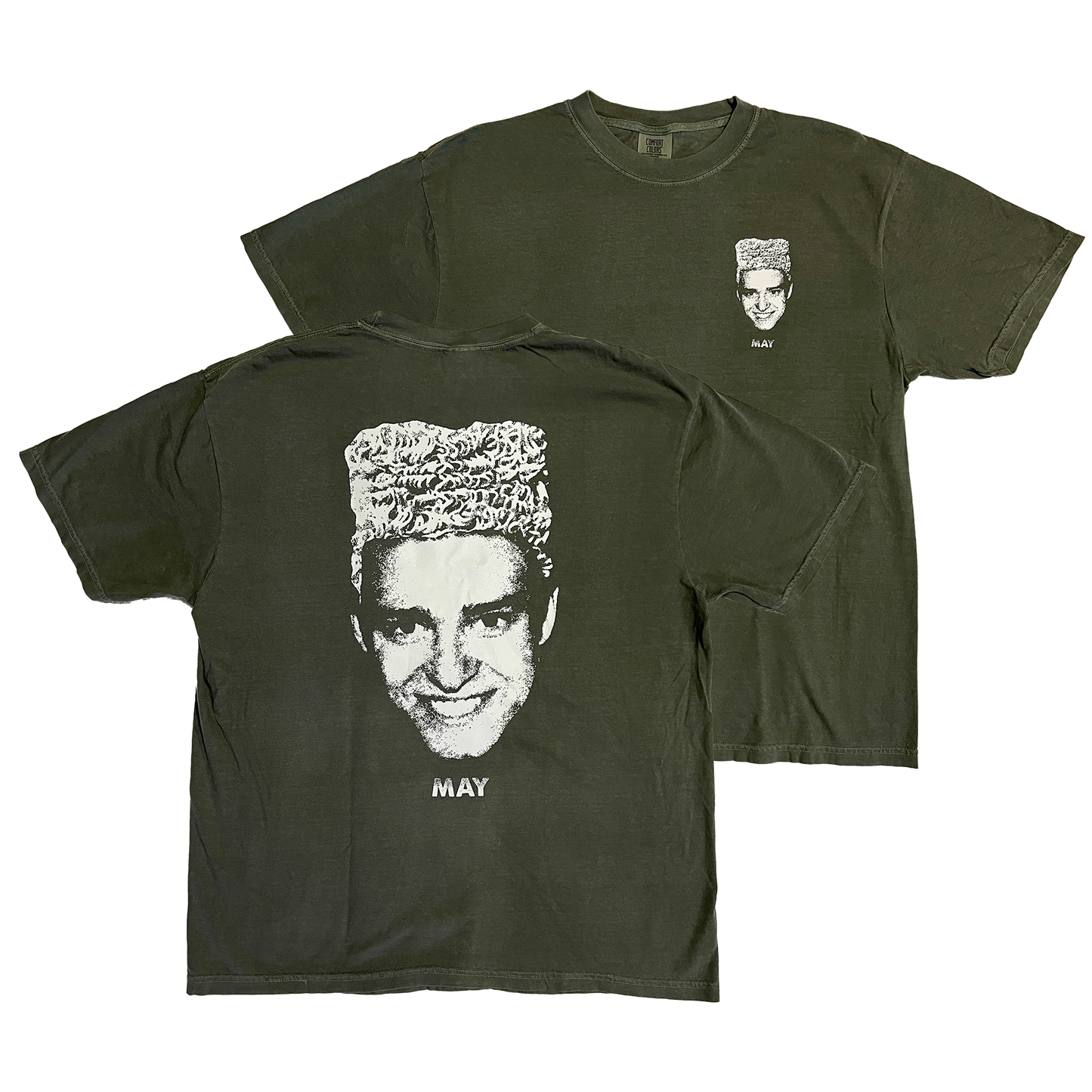 MAY, Comfort Colors Moss Tee