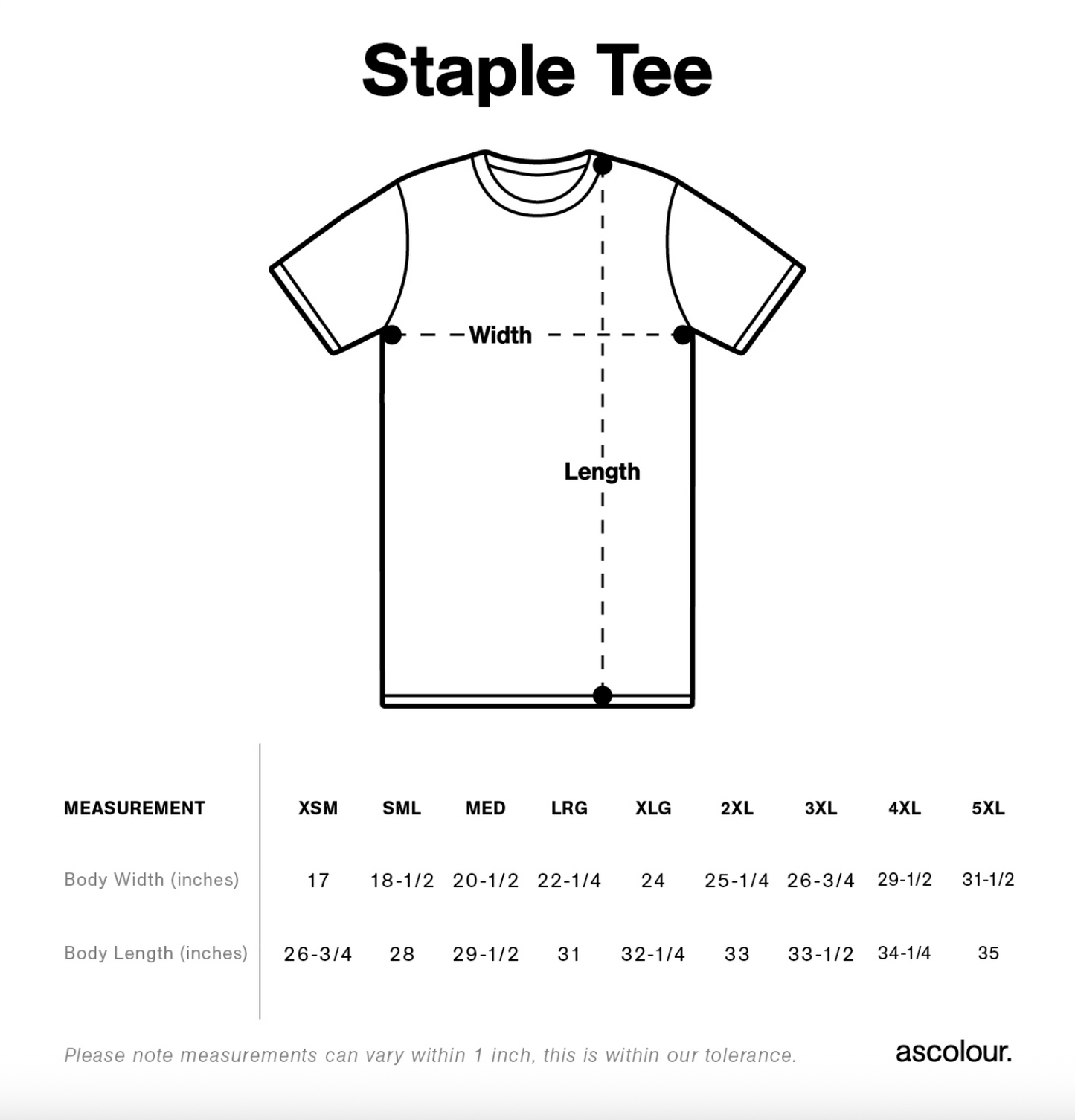 Downhill Staple Tee XL