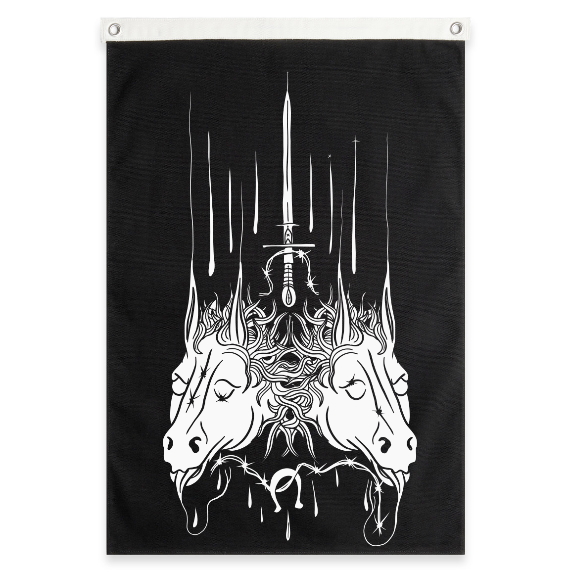 Horsemen, Saint Nikolaj Canvas Flags