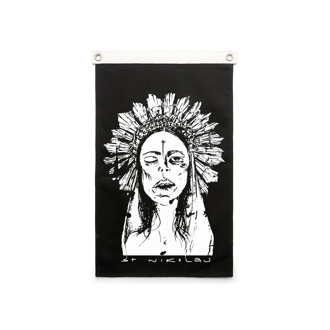 Mother, Saint Nikolaj Canvas Flags