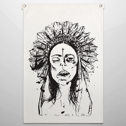 Mother, Saint Nikolaj Canvas Flags