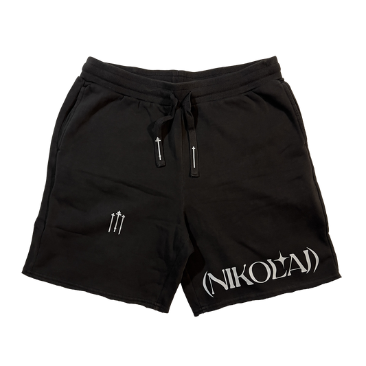 Nikolaj heavy sweatshorts, faded black