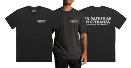 RATHER BE IN SPERANZA Heavy Weight Tee — Stone Washed, Heavy Faded & Solid Heavy Options