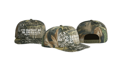 I’d Rather Be in Speranza Managing My Inventory — Camo Surf Cap
