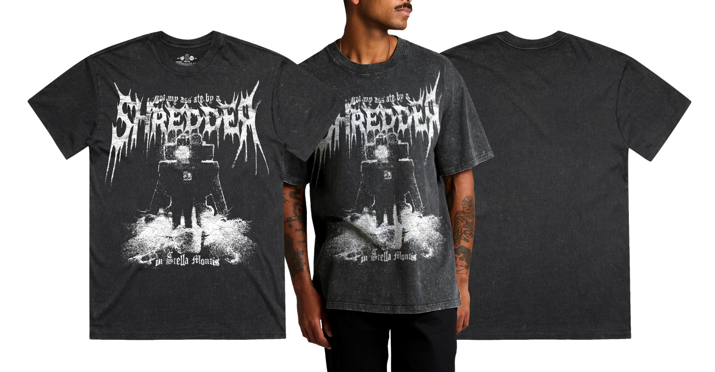 SHREDDER Heavy Tee — Stone Washed, Heavy Faded & Solid Heavy Options