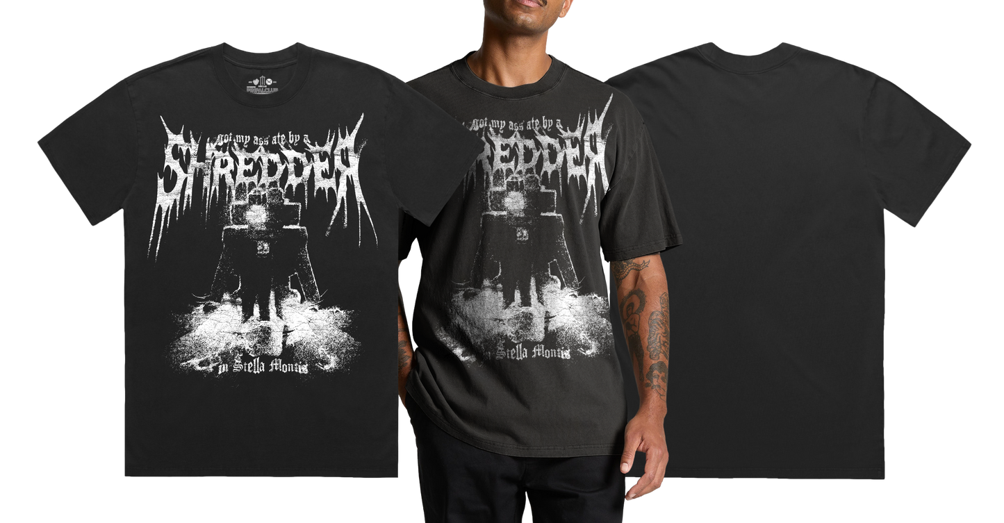 SHREDDER Heavy Tee — Stone Washed, Heavy Faded & Solid Heavy Options