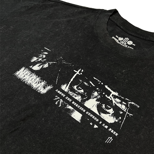 Above, Black Stone Washed Heavy Tee