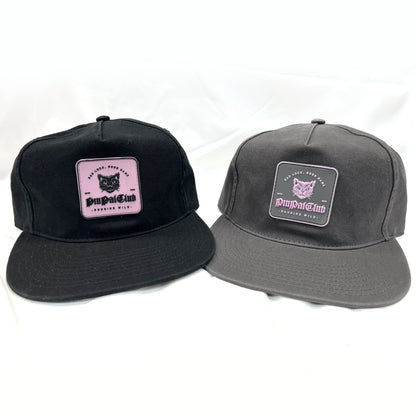 Bad Luck Good Name - Old Black Unstructured Hat with Rubber Patch