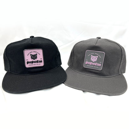 Bad Luck Good Name - Dusty Charcoal Unstructured Hat with Rubber Patch